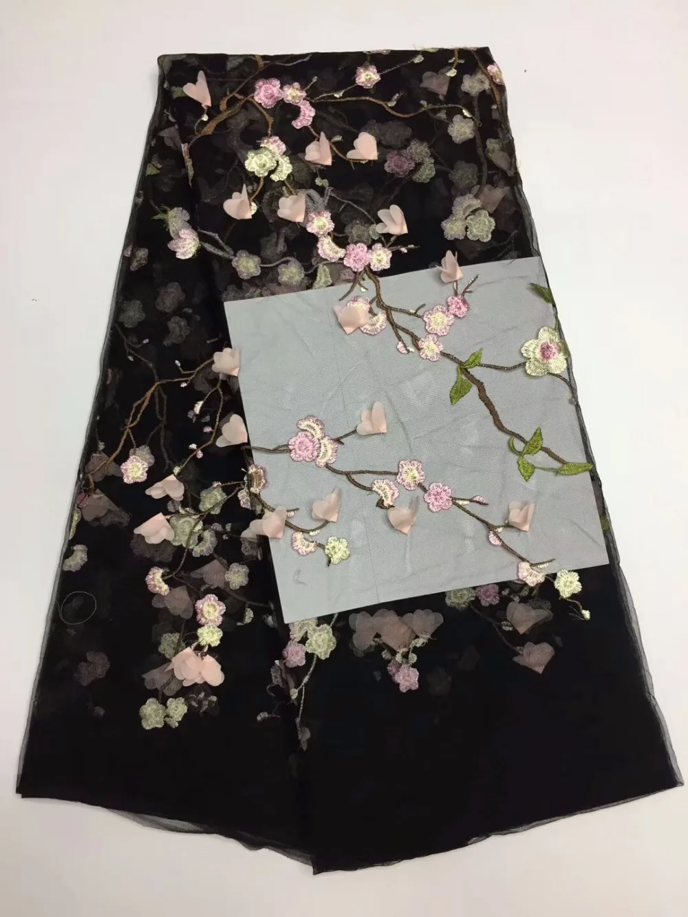 

beautiful french lace fabric newcoming african net tulle lace fabric nice look appliqued french lace for lady dress dpj042