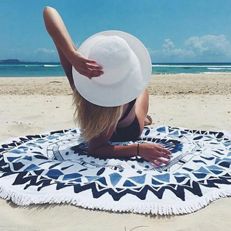 

Summer Sandy Beach Towel Bohemian Mandalas Totem Lotus Mat Blanket Camping Mattress Sleeping Pad 2017ing