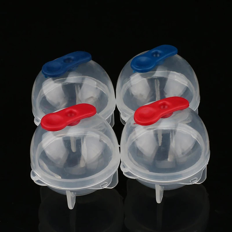 

Funny 4Pcs Party Bar Plastic Cute Ice Cube Ball Tray Round Maker Sphere Mold Mould Random Color Round Shape Chiffon Food Grade
