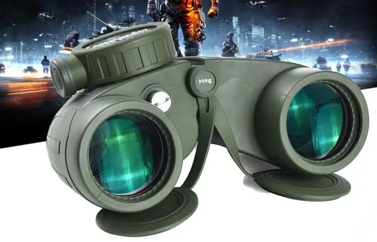 Profssional Binóculos 10x50 Marinha Telescópio à Prova Impermeável Água Poderosa Navegação Bússola Militar Rangdfinder Nitrogênio Dia e Noite Telescópio e binóculos 1 High Quality Ferramenta