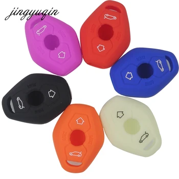 Keyforkess 10 FIT1998-2005 per BMW X3 X5 Z3 Z4 3 5 7 serie E38 E39 E46 E83 SILICONE auto chiave telecomando caso FOB SET