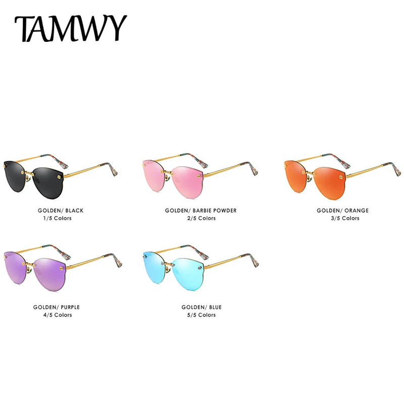 TAMWY, фирменный дизайн, Классические поляризованные солнцезащитные очки для мужчин и женщин, большие размеры, солнцезащитные очки «кошачий глаз», женские очки, UV400, Gafas De Sol 382