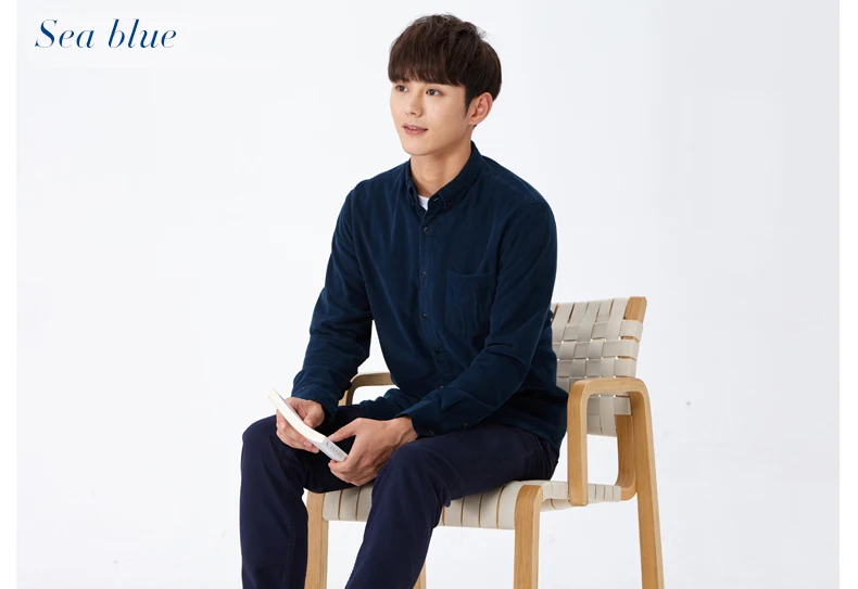 corduroy wine shirt sea blue 01