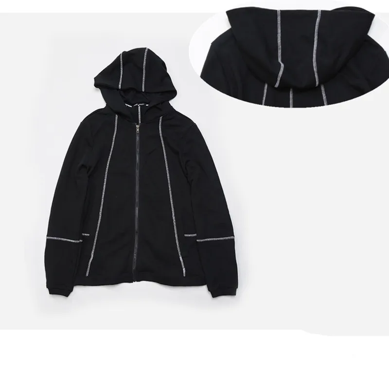 Stitching Zipper jacket new 1Pcs Men's hoodies Personality fashionin