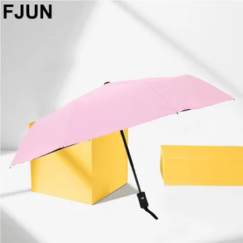 

7 Colors Durable Advanced Fully-Automatic Rain Umbrella UV-proof Three Folding Business Solid Sunshade Umbrella male female