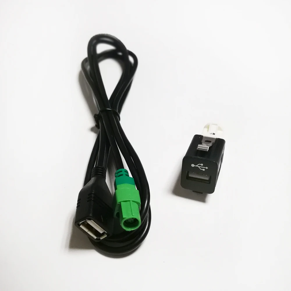 Biurlink Универсальный DIY Автомобильный USB переключатель кнопка usb зарядный кабель адаптер для VW радио CD плеер