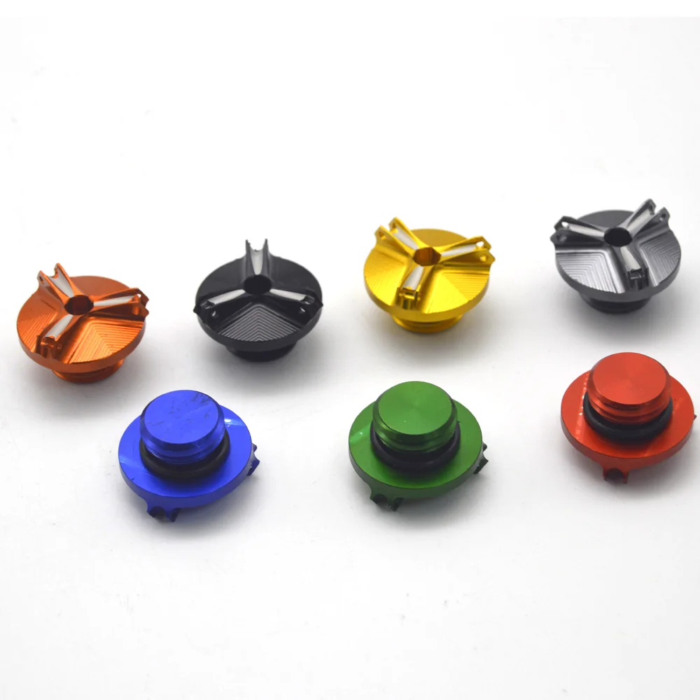 

For KAWASAKI Ninja ZX6RR ZX9R ZX900 Z1000 Z250 z300 Z750/S ZR7 ZR7S ZRX1100 ZRX1200R Oil Filler Cover Screw Plug Cap Bolt