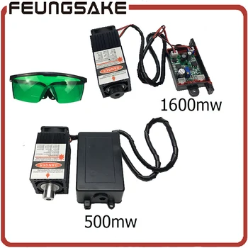 

500mw 1600mw Laser Module diode for Laser cnc Engraving Machine TTL output 405nm 450nm Focusable,1.6w laser with