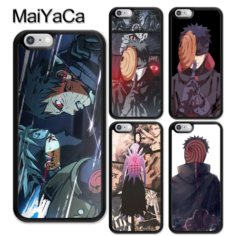 

MaiYaCa Obito Uchiha Naruto Rubber Phone Case For iPhone 6 6S 7 8 Plus 5 5S SE X XR XS MAX Coque Funda Cover Shell