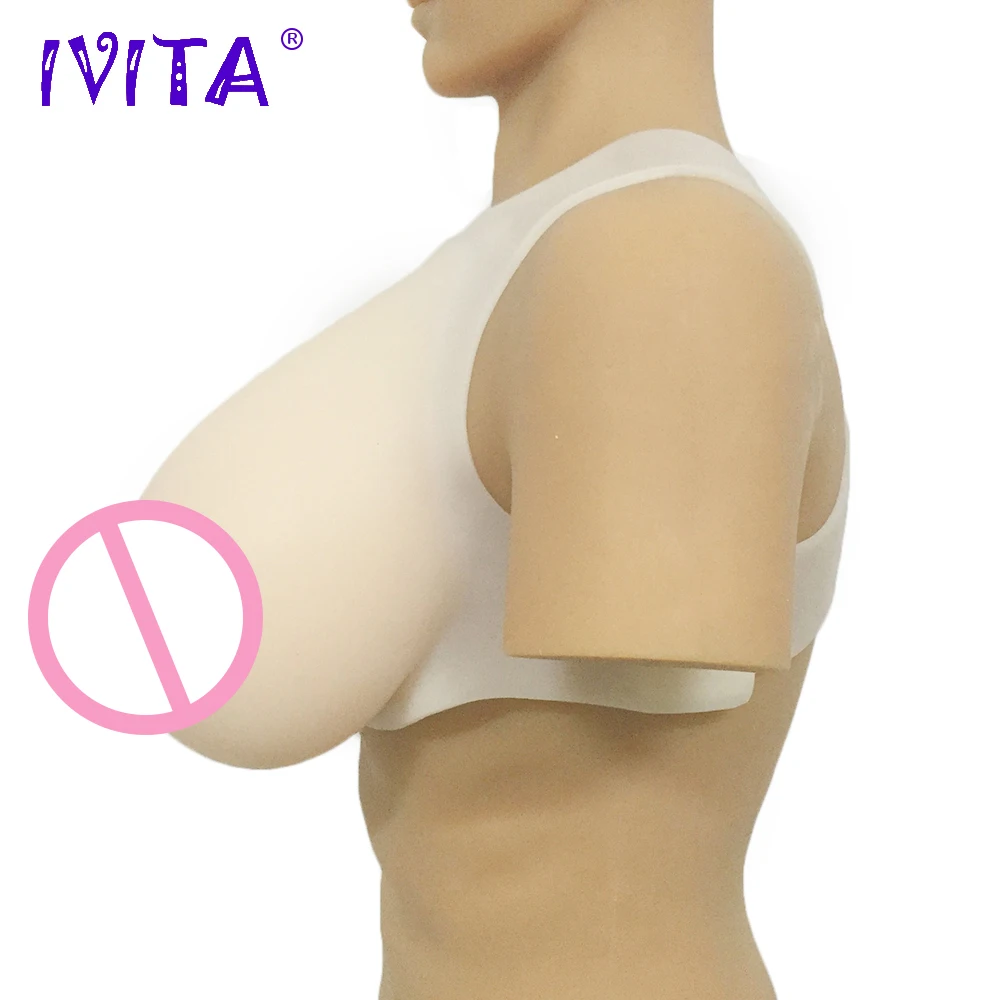 IVITA 5300g Realistic Silicone Breast Forms Fake Boobs For Crossdresser Lifelike Soft False Breasts Drag Queen Shemale