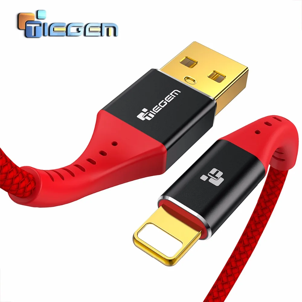 USB кабель для зарядки и передачи данных TIEGEM iPhone X 8 7 6s Plus быстрой адаптер usb шнура