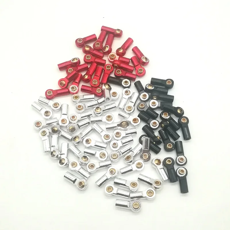 

10Pcs CNC Aluminum M3 Link Tie Rod End Ball Joint for 1/10 RC Car Crawler AXIAL SCX10 D90 D110 Tamiya CC01 JEEP MST TRX-4