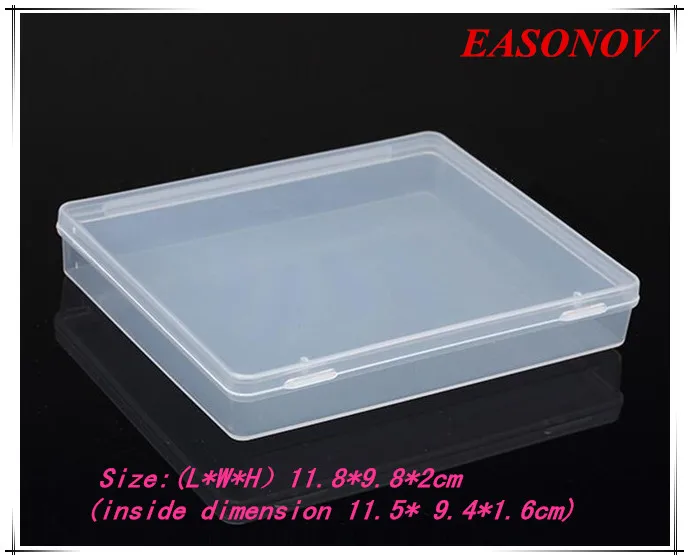 

PP transparent rectangular plastic box storage tool box 5pcs / lot