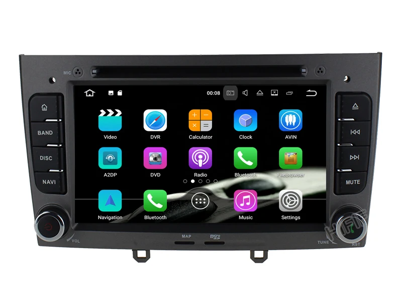 Excellent IPS 7 inch 1024*600 Octa Core Android 8.0 4G RAM 32GROM Multimedia Car dvd Player For Peugeot 308 408 with wifi radio GPS BT RDS 11