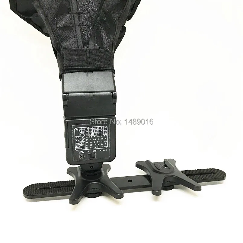 Two Holder Camera Flash Bracket Hot Shoe Flash Base (2)