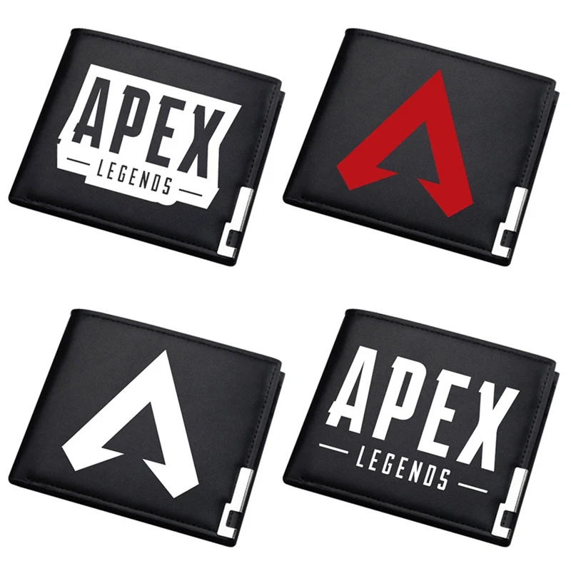 Популярный кошелек Game Apex Legends из искусственной кожи короткий на молнии кожаный