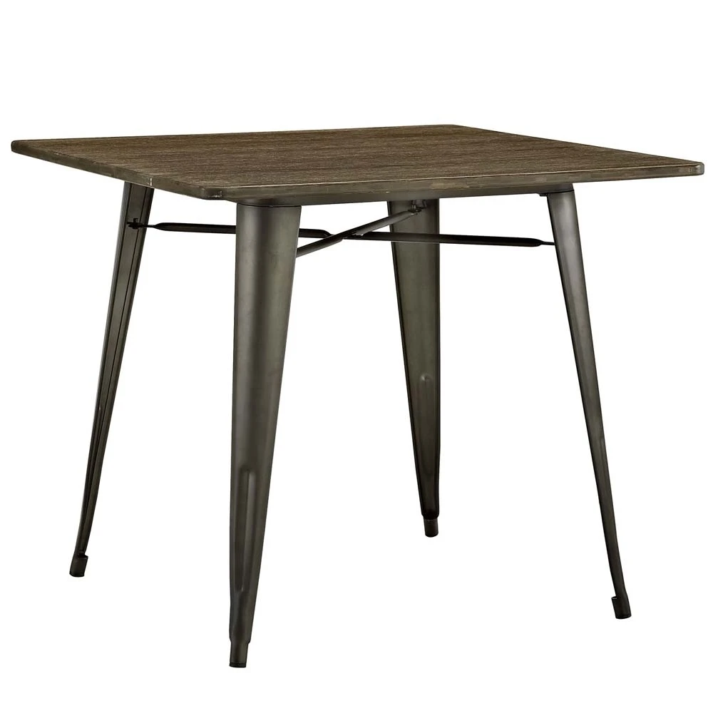 Brown Alacrity 36 Square Wood Dining Table