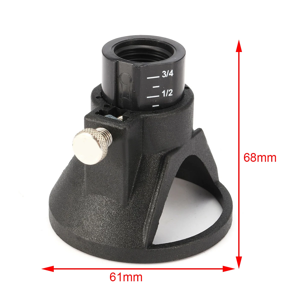 

1pc Mayitr New Black Rotary Tool Die Grinder Multipurpose Cutting Guide Kit Attachment With 3pcs Drills for Grinder Accessories