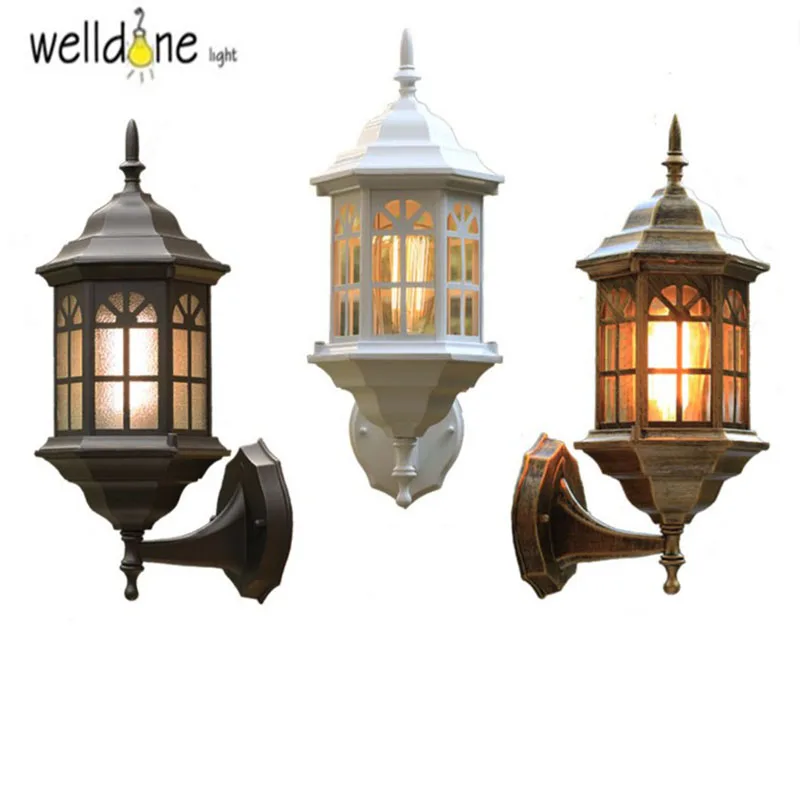

Classic Classical Waterproof Antique outdoor wall light 220V 230V 240V 110V 120V vintage outdoor wall lamp water proof