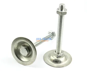 

4 Pieces 53mm Base M10*100mm Adjustable Lathe Leg Articulating Leveling Feet