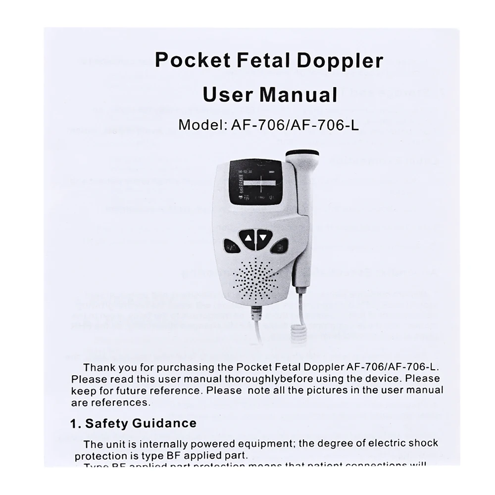 Беременная ультразвуковая плода Doppler пренатальный монитор сердечного ритма для