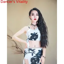 Костюм для танца живота топ юбка набор летняя сексуальная одежда представление Женский Костюм Восточная танцевальная одежда