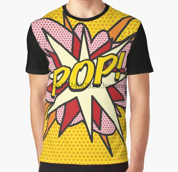 All Over Print Women T Shirt Men Funny tshirt Comic Book Pop Art POP Graphic Women T-Shirt