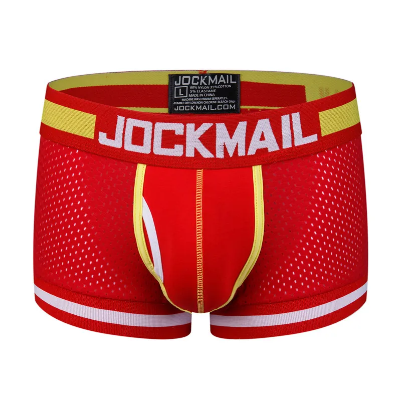 JOCKMAIL, 1 шт./лот, мужское нижнее белье, боксеры, сетка, Cuecas, боксеры, мужские боксеры, боксеры, мужские трусы, мужские трусы для геев, calzoncillos