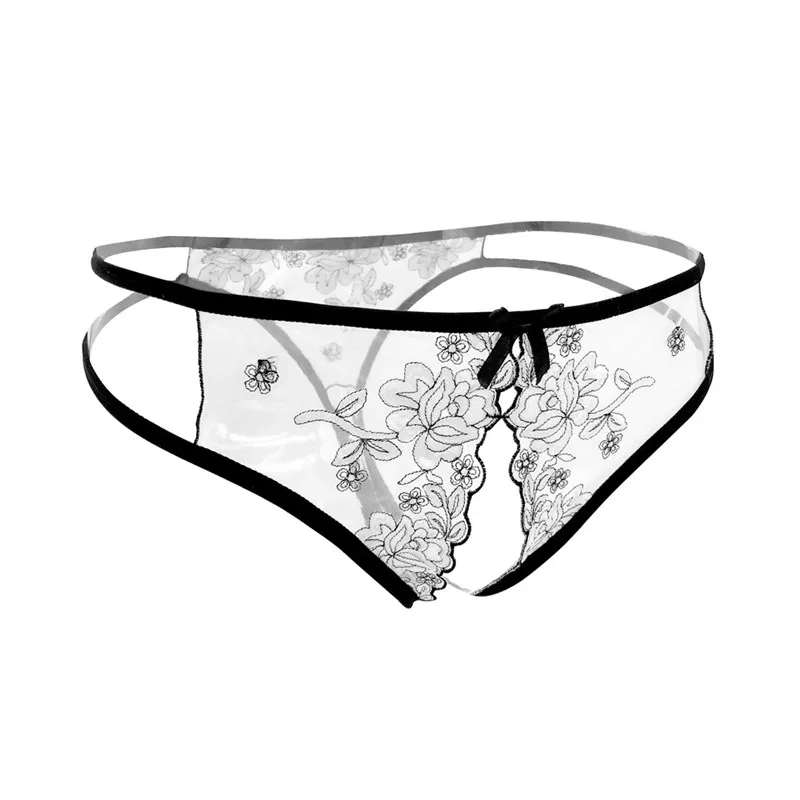 Women Sexy Lingerie hot erotic sexy open crotch panties Porn transparent Lace underwear crotchless underpants briefs for woman