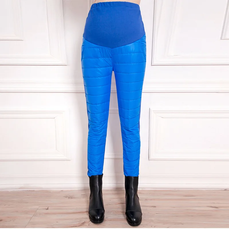 Plus Thickening Winter Autumn Maternity Leggings Pants For Pregnant Women Warm Cotton Padded Pregnancy Care Trousers Clothing (8)