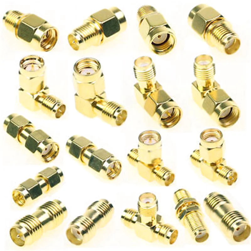 18 Pcs SMA Kits Connector Male Female Plug Antenna Converter Adapter Coax Set | Электроника