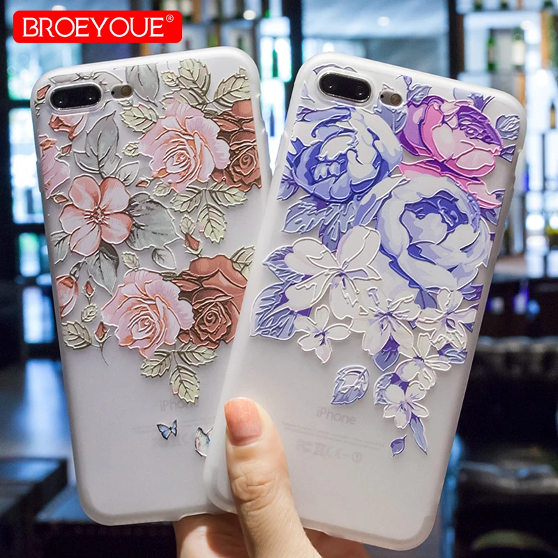 

BROEYOUE Floral Case For Samsung Galaxy A3 A5 2017 6 J3 J5 2017 S7 S8 S9 Cases For Xiaomi Redmi 4X 4A 5A Note 4X Note 5 Pro Case