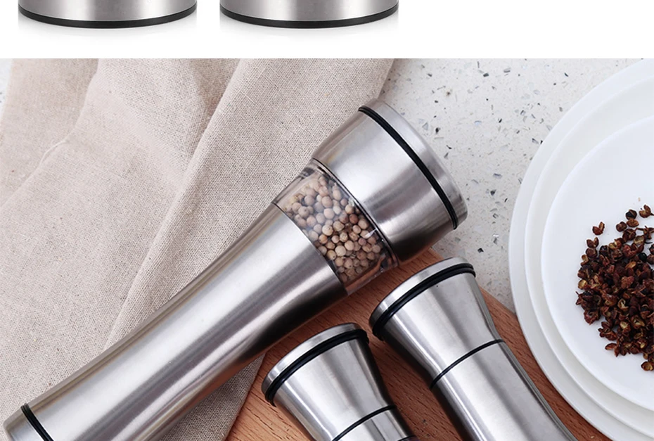 Basic Spice Grinder PRO Manual Grinder in Stainless Steel & 3 Styles GrinderGo