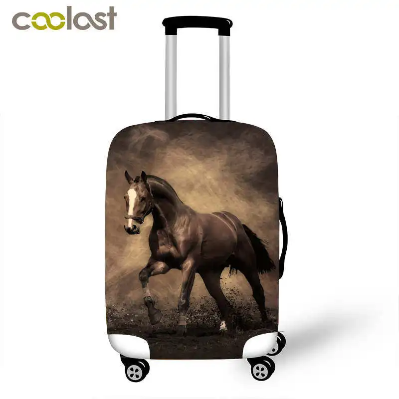 Высокоэластичный защитный чехол для багажа с принтом лошади, дорожные аксессуары для 18-32 дюймов, чехол для багажа, багажный набор - Цвет: pxtm05