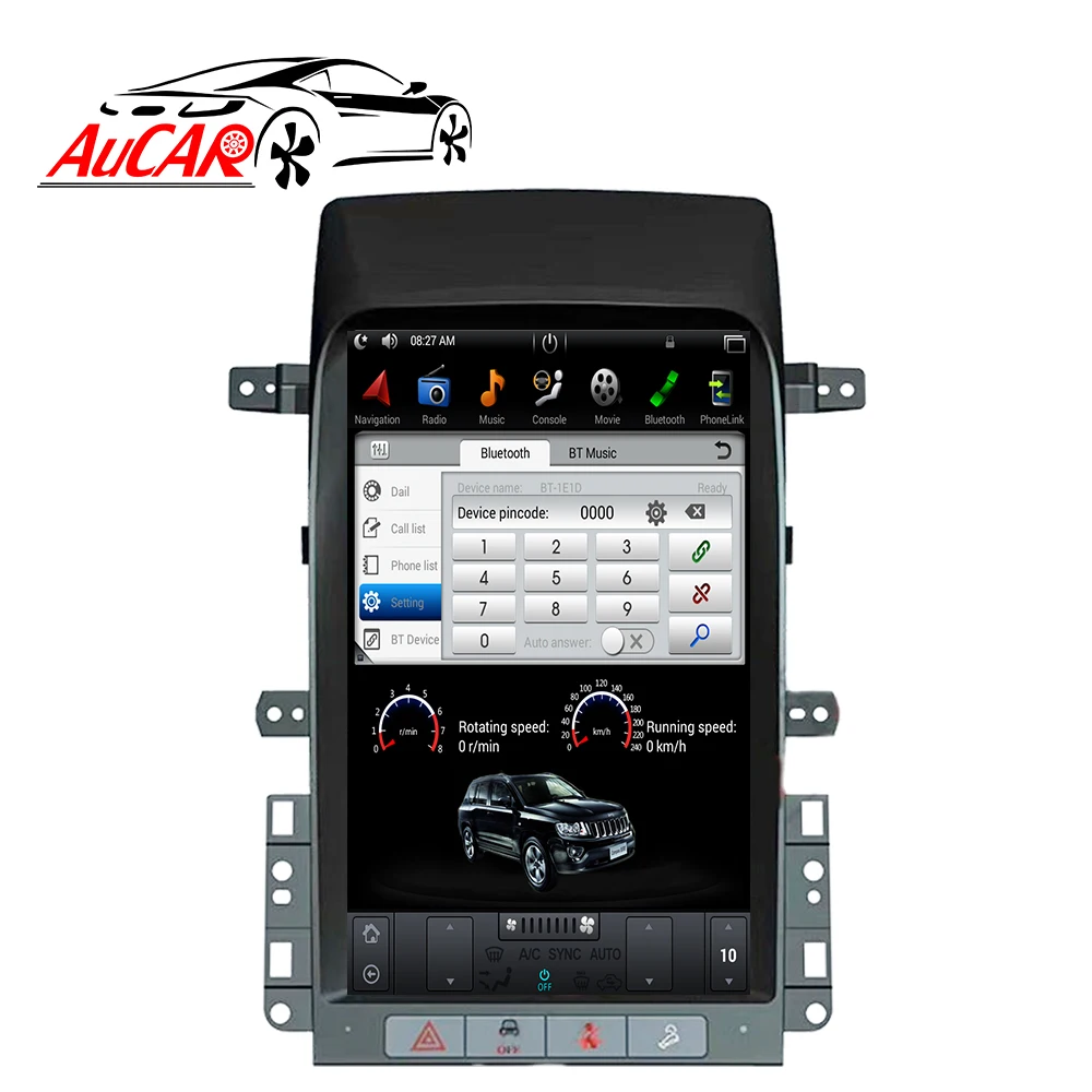 Автомагнитола в стиле Tesla Android 9 для Chevrolet Captiva 2008 2009 2010 2011 2012 мультимедиа GPS
