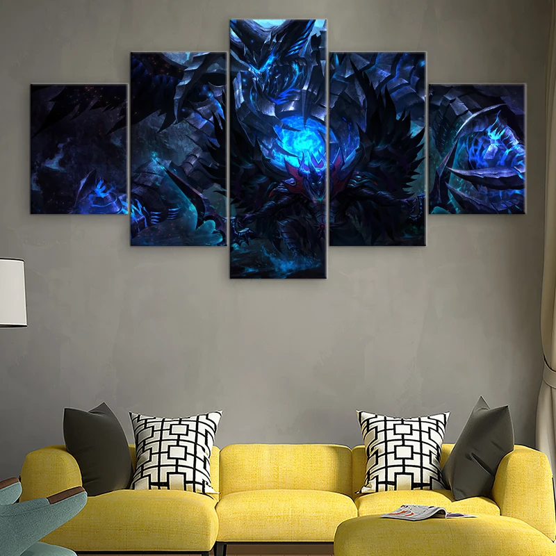  5 Panel Painting For Living Room Canvas Print DOTA 2 Terrorblade Pictures Wall Art Game Poster Mode