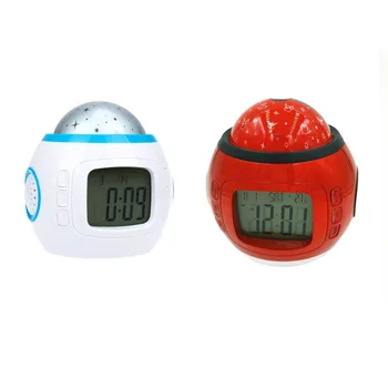 

Music Starry Sky Calendar Digital Clock LED Projection Calendar Night Light with Light Color Changeable for Home Decor