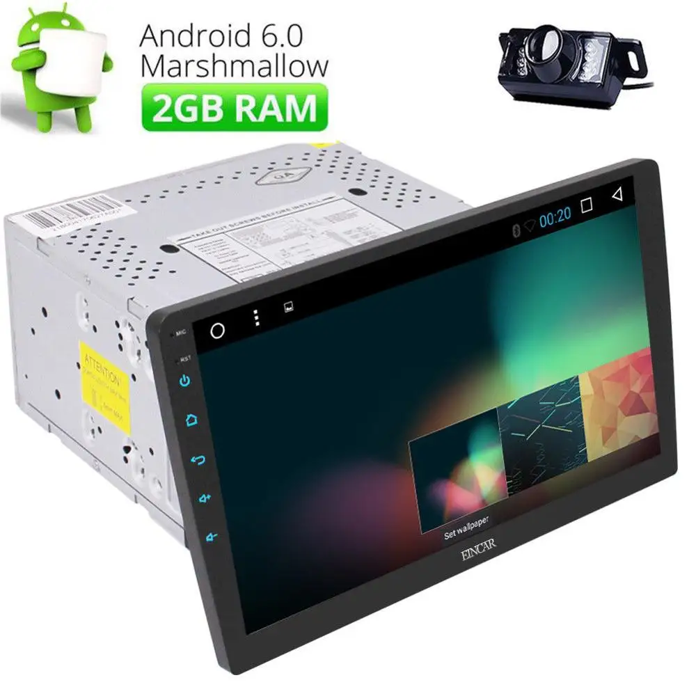 Cheap CAM Android 6.0 2GB 10.1"2DIN Car GPS Radio Bluetooth Double DIN 3G Touch NO DVD 2