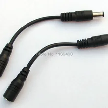 10 шт. короткие прямые DC 3.5x1.35 мм женской линии до 5.5x2.5 мм разъем вилку шнур Удлинитель 14 см
