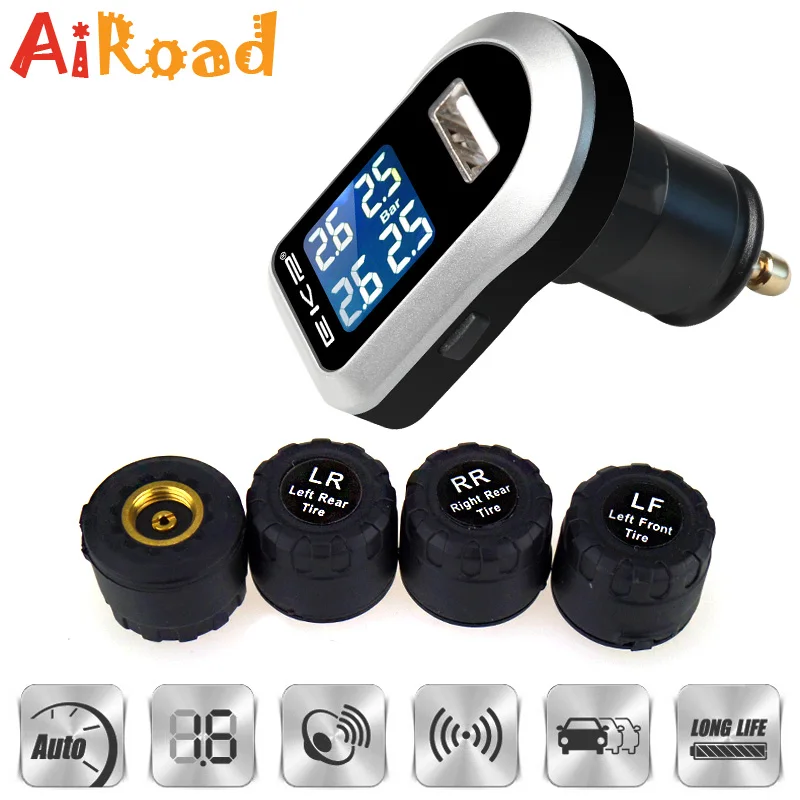 FreescaleChipWirelessTPMSTirePressureMonitoringSystem4CarTire