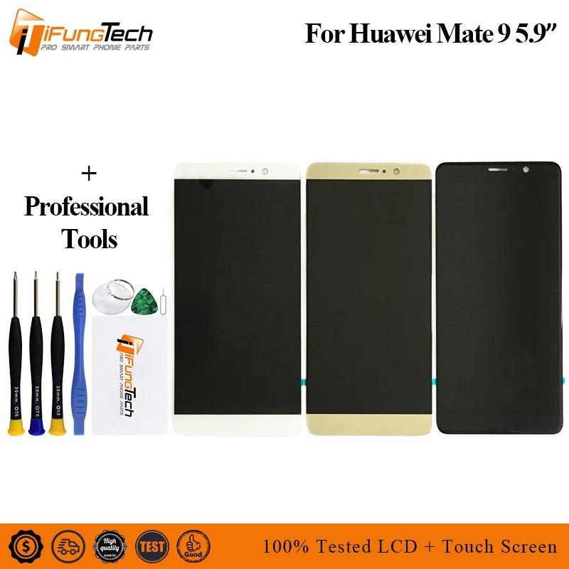 

5.9"Inch LCD For Huawei Mate 9 LCD Display Touch Screen Digitizer With Frame Replacement For MHA-L09 MHA-L29 Mate9 LCD Assembly
