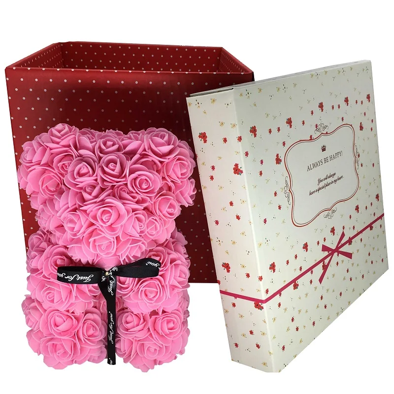 teddy bear rose valentine's day present for girlfriend plush toys gilrs women valentines day gift stuffed animals san valentin