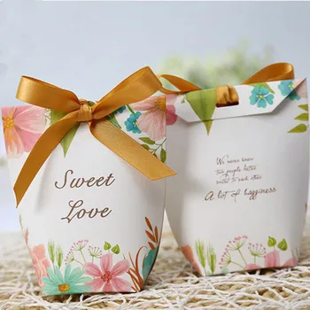 

200pcs/lot New Creative love Wedding Favors Candy Box Party Gift Box paper bag package