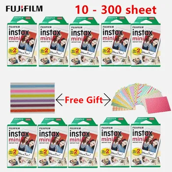 

10-300 sheets fujifilm instax mini film White 3 inch Film Instant Photo Paper For Instax Mini8 9 7s 9 70 25 50s 90 SP-1 2 Camera