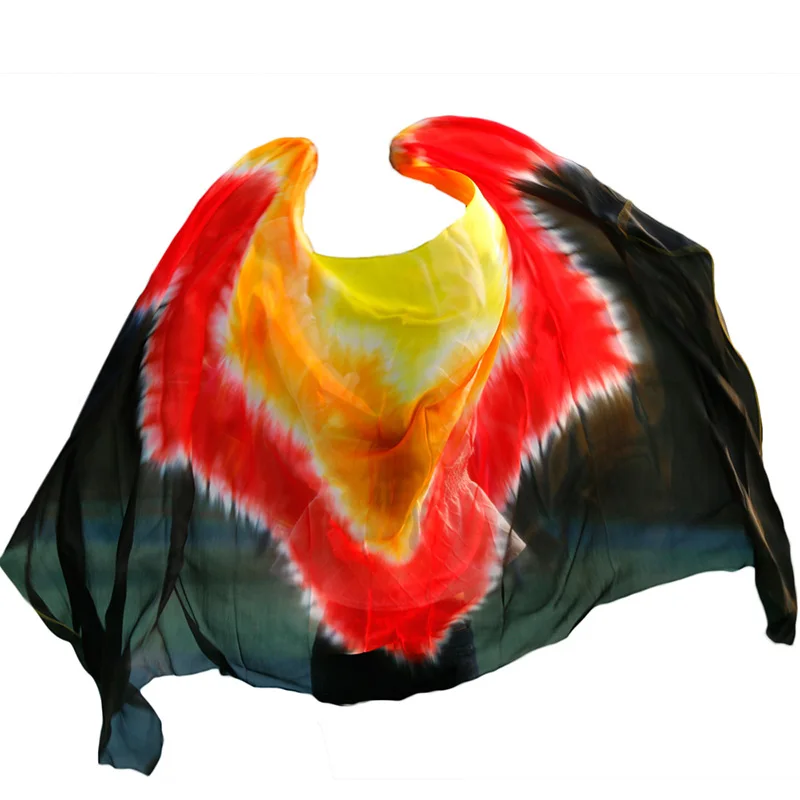 New style Belly dance veils 100% silk veils handmade gradual color veils can be customized
