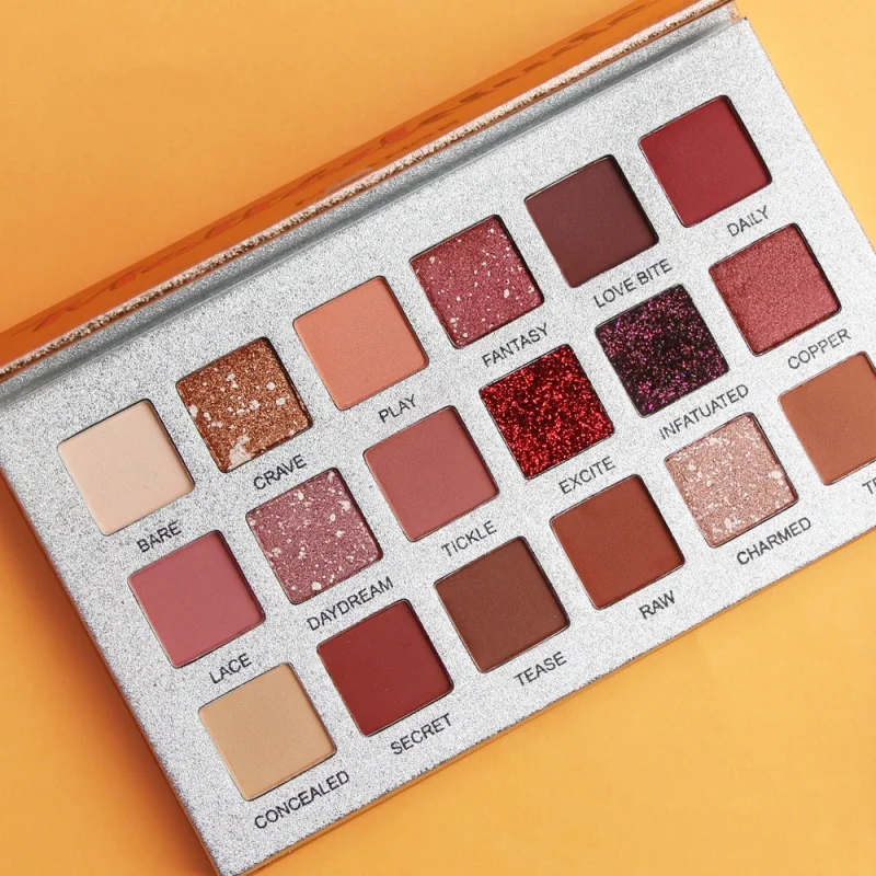

18 Color Makeup Glitter Eyeshadow Palette Nude Waterproof Pigment Smoky Eye Shadow Pallete Make up Palette Cosmetics
