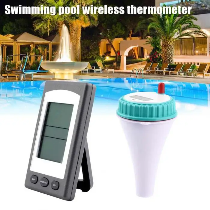 Беспроводной термометр с ЖК-приемник водонепроницаемый измеритель температуры для бассейна, Спа горячая ванна ED-доставка