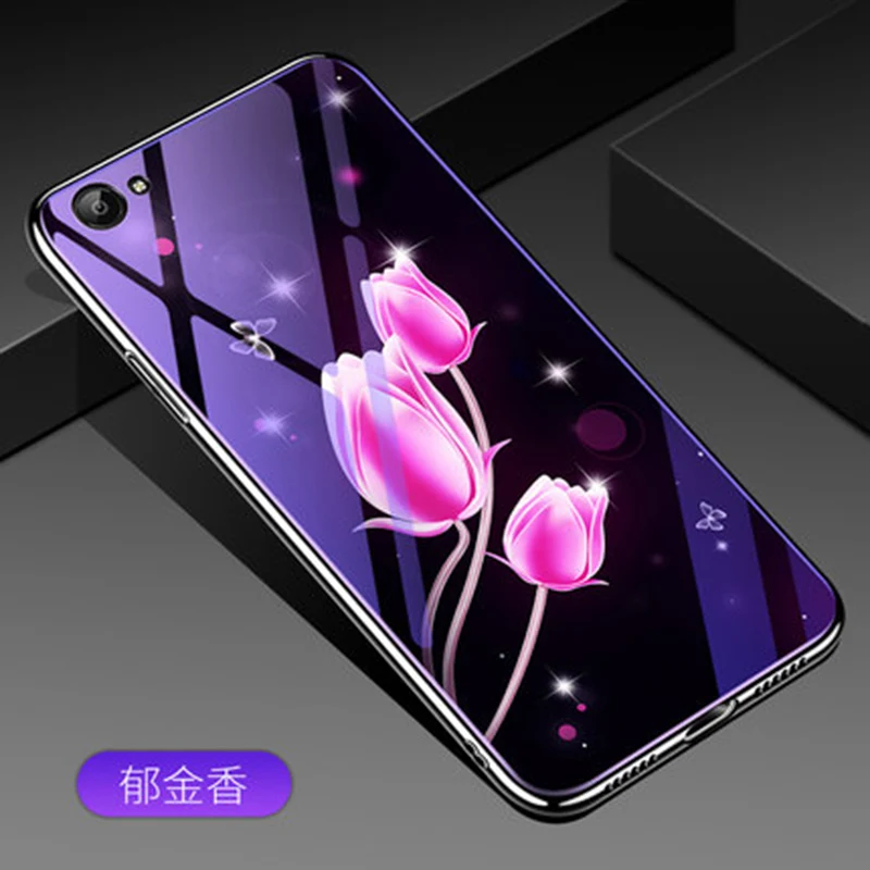 Чехол для OPPO A83, модный синий чехол из закаленного стекла для OPPO A 83, чехол для телефона, чехол s для OPPOA83, чехол fundas - Цвет: A1