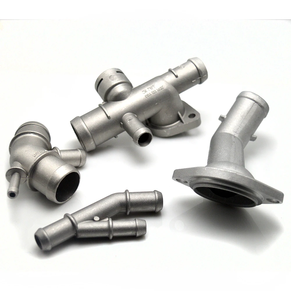 4pcs Aluminium Alloy 1.8t Engine Cooling Coolant Hose Connector Supercharger Pipe For Jetta Golf