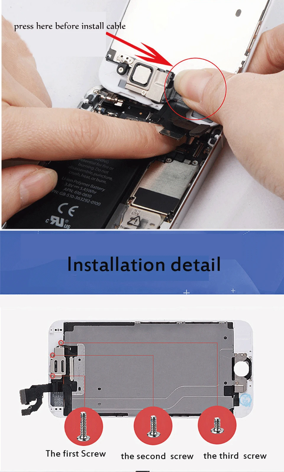 Ctoson lcd дисплей для iPhone 6 7 8 3D сенсорный экран полный вид замена lcd S для iPhone 7 Plus 8 Plus без битых пикселей